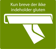 Kun breve der ikke indeholder gluten